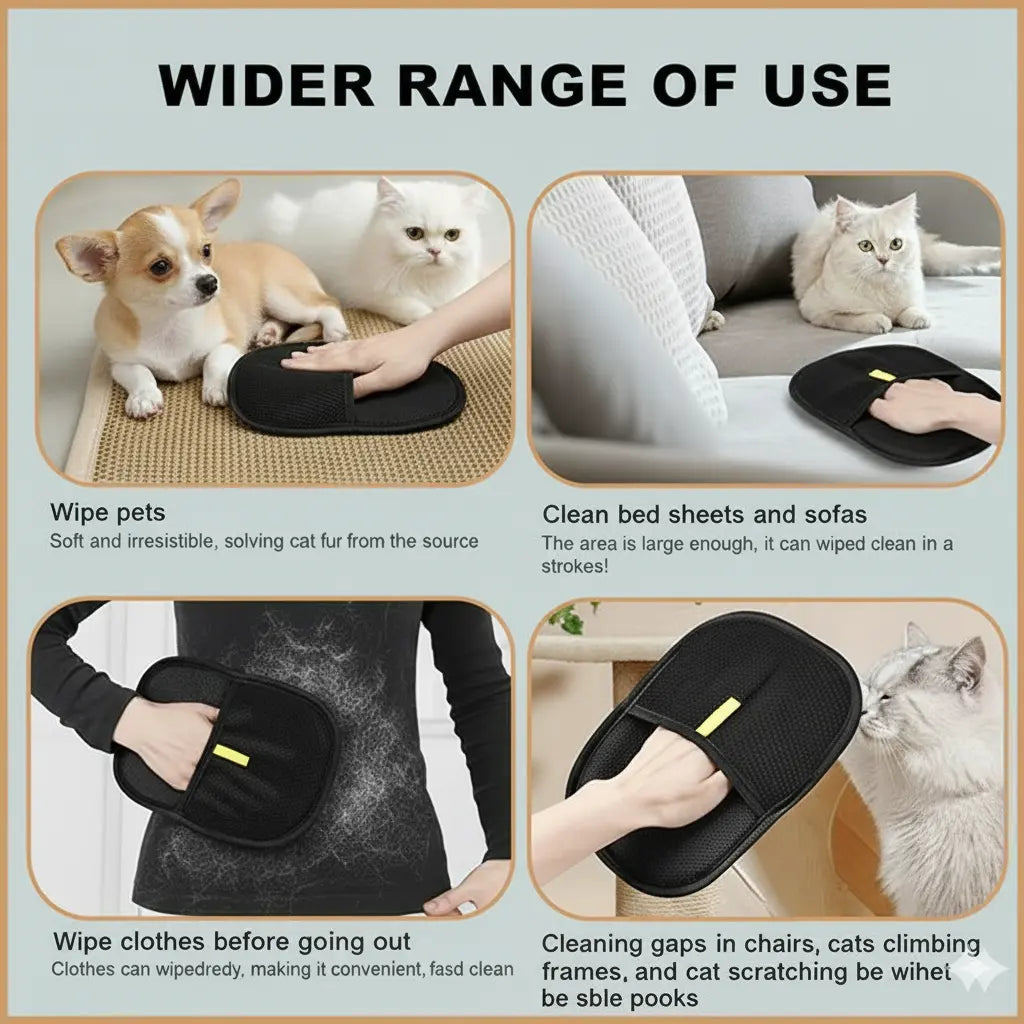 The Ultimate Pet Grooming & Hair Removal Glove