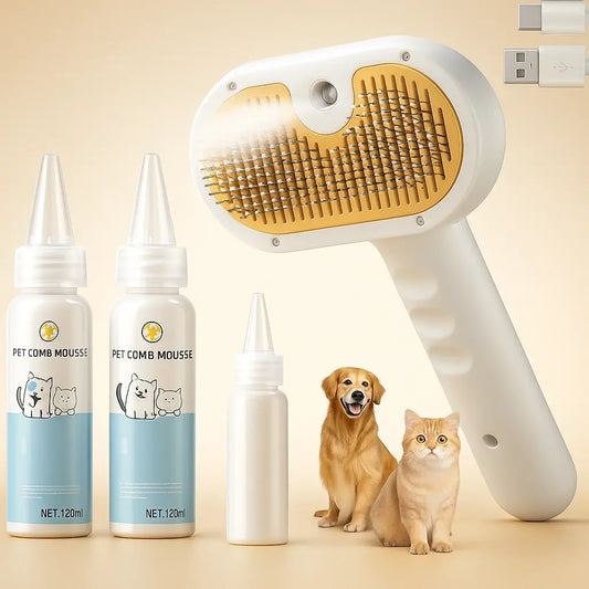 Universal Pet Steam Brush For Cats And Dogs