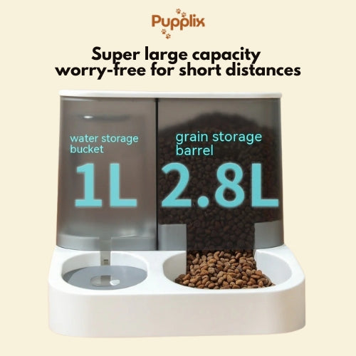2-in-1 Pet Food & Water Dispenser