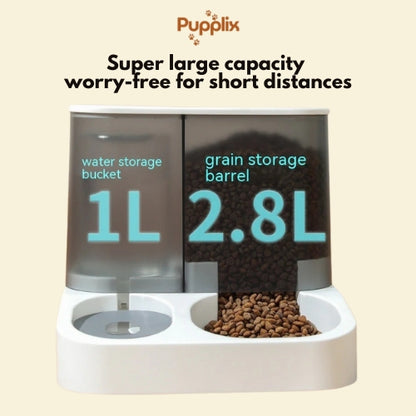 2-in-1 Pet Food & Water Dispenser