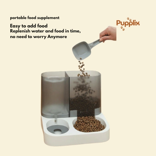 2-in-1 Pet Food & Water Dispenser